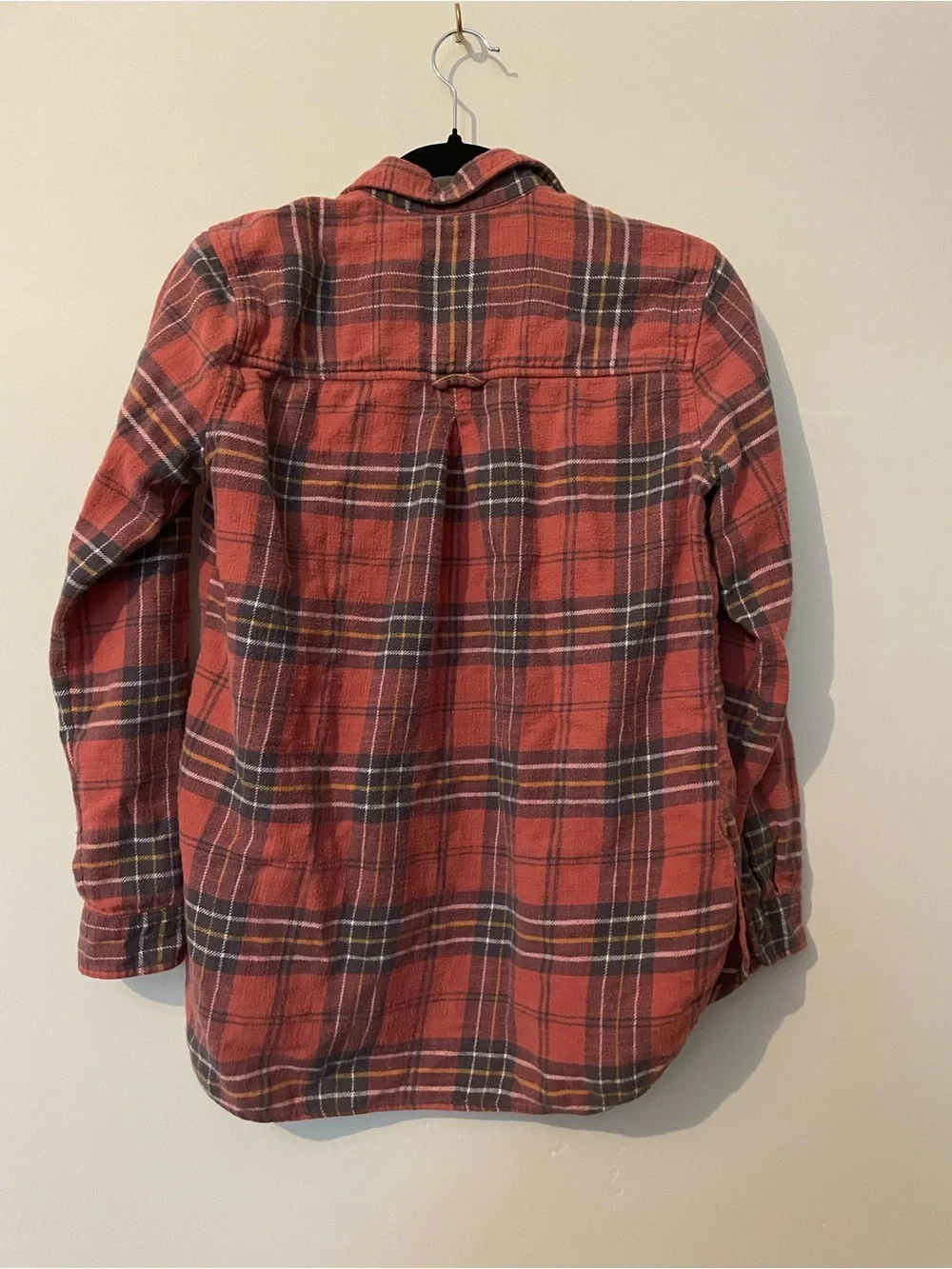 Burnt orange Plaid Button-Up Shirt - Picture 2 of 2